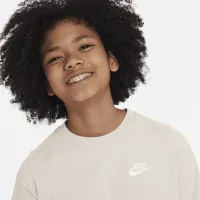 Nike Sportswear Big детские футболка цвет коричневый