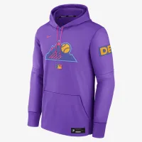 Colorado Rockies Authentic Collection City Connect чоловічі Nike Therma MLB Pullover Толстовка з капюшоном колір фіолетовий