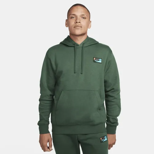 Nike Club Fleece чоловічі Patch Pullover Толстовка з капюшоном колір зелений
