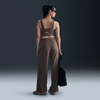 Nike Zenvy женская Dri-FIT С высокой Талией Wide-Leg Pants цвет коричневый