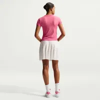 Nike Sportswear Chill Knit женская Slim Short-Sleeved Cropped футболка Pink