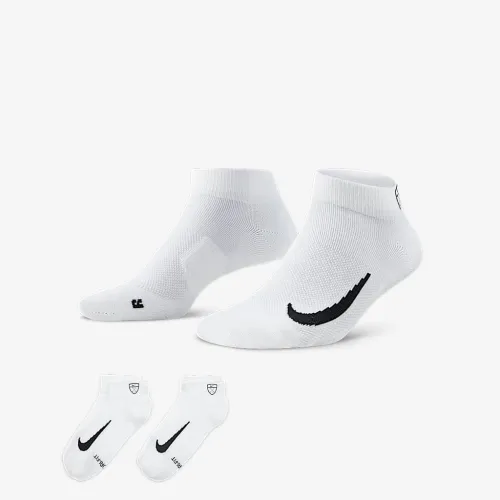 Nike Multiplier Low для гольфу Quarter шкарпетки (2 пар) колір білий
