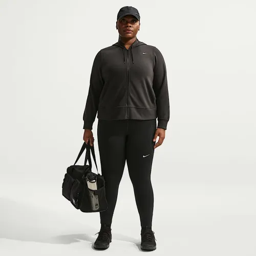 Nike One жіноча З високою талією 7/8 лосіни з кишенями(великі розміри) колір чорний