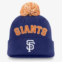 San Francisco Giants Peak чоловічі Nike MLB Cuffed Pom Beanie блакитний