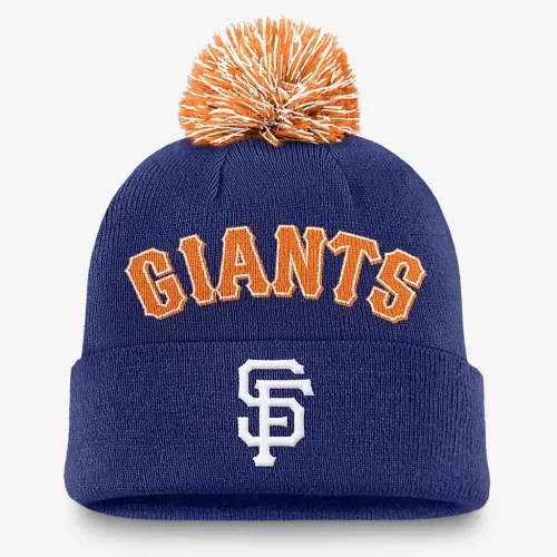 San Francisco Giants Peak чоловічі Nike MLB Cuffed Pom Beanie блакитний