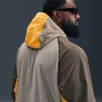 Nike Tech мужские Woven Windrunner Full-Zip Куртка цвет коричневый
