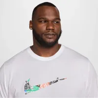 Nike мужские Dri-FIT Running футболка цвет белый