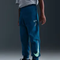 Nike Kylian Mbappé Little Kids 'Fleece Pullover Толстовка с капюшоном and Pants набор синий