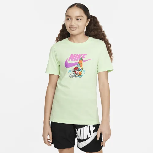Nike Sportswear Big детские футболка цвет зеленый