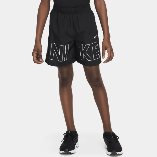 Nike Multi Big дитячі Woven тренувальні шорти колір чорний