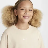 Nike Sportswear Essential Big детские (Girls') футболка цвет коричневый