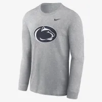 Penn State Nittany Lions Primary Logo чоловічі Nike College Long-Sleeve футболка колір сірий