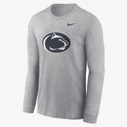 Penn State Nittany Lions Primary Logo чоловічі Nike College Long-Sleeve футболка колір сірий
