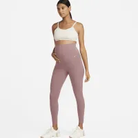 Nike Zenvy (M) жіноча Gentle-Support З високою талією 7/8 лосіни з кишенями(Maternity) колір фіолетовий