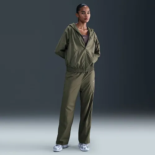 Nike Sportswear Classic женская Mid-Rise Open-Hem Pants цвет зеленый