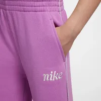 Nike Essentials Little детские French Terry Wide Leg Pants цвет фиолетовый