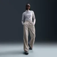 Nike Windrunner женская Woven С высокой Талией Open-Hem Pants цвет серый