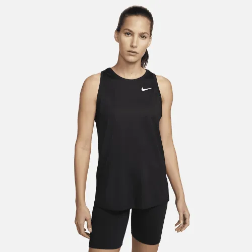 Nike Dri-FIT жіноча тренувальні Tank колір чорний