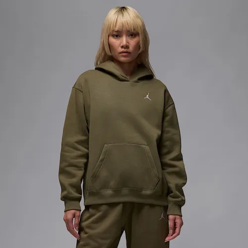 Nike Jordan Brooklyn Fleece жіноча Pullover Толстовка з капюшоном колір зелений