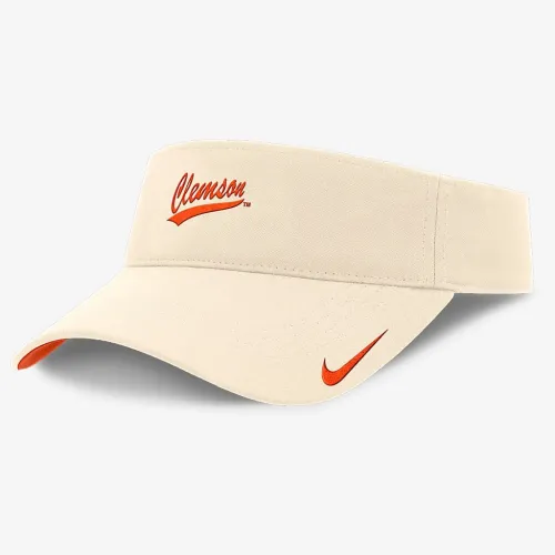 Clemson Tigers Primetime Ace чоловічі Nike Dri-FIT College Adjustable Visor колір коричневий