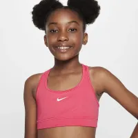 Nike Swoosh Big дитячі (Girls') Sports Bra Pink