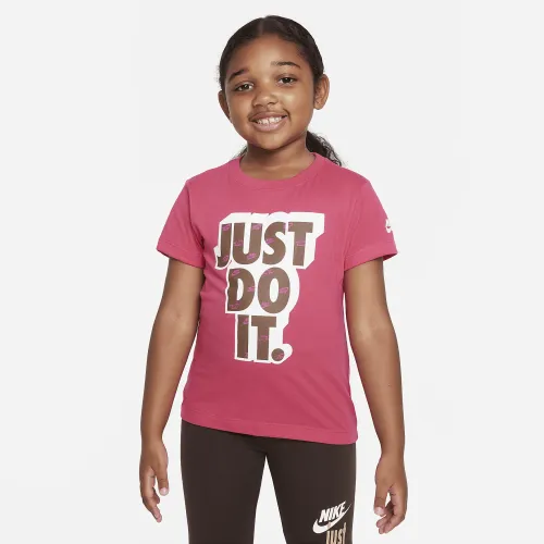 Nike Relaxed Tee and Scrunchie комплект Little Kids 2-Piece комплект Pink