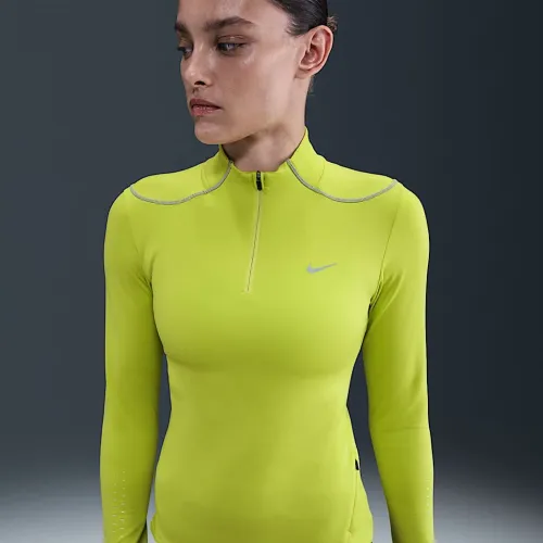 Nike Swift жіноча Therma-FIT ADV 1/4-Zip Running Top with Reflective Accents колір зелений