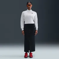 Nike Tech жіноча Fleece Crew колір сірий