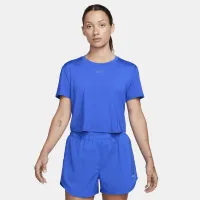 Nike One Classic жіноча Dri-FIT Short-Sleeve Cropped Top блакитний