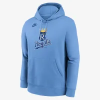 Kansas City Royals Cooperstown Logo Club чоловічі Nike MLB Pullover Толстовка з капюшоном блакитний