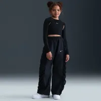 Nike Sportswear Girls' Woven Pants колір чорний