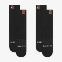 NikeCourt Multiplier Cushioned Tennis Crew носки (2 пары) цвет черный