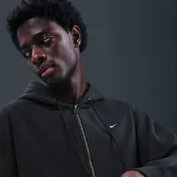 Nike Solo Swoosh мужские Full-Zip Fleece Толстовка с капюшоном цвет черный