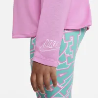 Nike Notebook Print Long Sleeve Knit Top Little Kids Top Pink