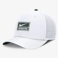 Michigan State Spartans On-Field Swoosh чоловічі Nike Dri-FIT College Trucker Adjustable Hat колір білий
