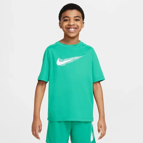 Nike Multi Big дитячі (для хлопчиків) Dri-FIT Short-Sleeve Top колір зелений