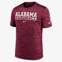 Alabama Crimson Tide Velocity Baseball Wordmark Stack чоловічі Nike Dri-FIT College футболка колір червоний