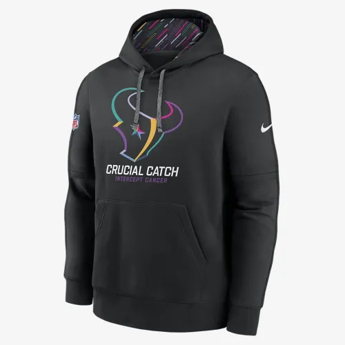 Houston Texans Crucial Catch Club чоловічі Nike NFL Pullover Толстовка з капюшоном колір чорний