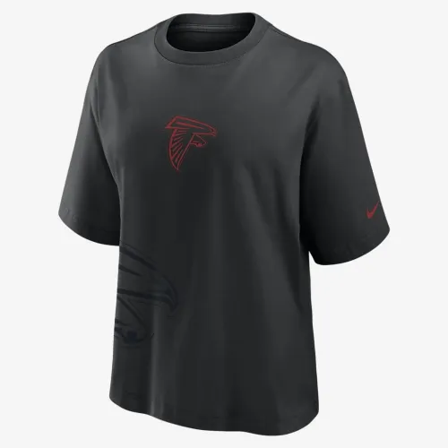 Atlanta Falcons Boxy жіноча Nike NFL футболка колір чорний