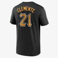 Roberto Clemente Pittsburgh Pirates Legend Home чоловічі Nike Dri-FIT MLB футболка колір чорний