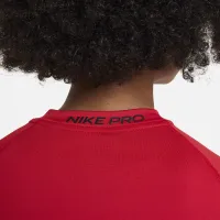Nike Pro Big детские (для мальчиков) Dri-FIT Short-Sleeve Top цвет красный