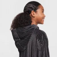 Nike Sportswear Big дитячі (Girls') Full-Zip Ribbed Толстовка з капюшоном колір чорний