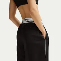 Nike Sportswear женская Loose Mid-Rise Satin Pants цвет черный