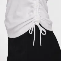 Nike Sportswear Essential женская Ribbed Long-Sleeve Mod Crop Top цвет белый
