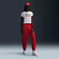 Nike Sportswear Chill Knit женская Slim Cropped футболка цвет белый