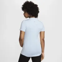 Nike (M) One жіноча Dri-FIT Slim-Fit Short-Sleeve Top (Maternity) блакитний