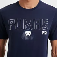 Pumas UNAM Heritage мужские Nike Soccer футболка синий