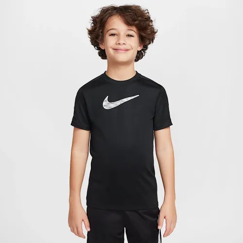 Nike Trophy23 Big детские Dri-FIT Short-Sleeve Top цвет черный