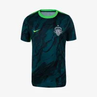 Washington Spirit 2025 Big дитячі Nike NWSL Short-Sleeve Pre-Match Top колір чорний