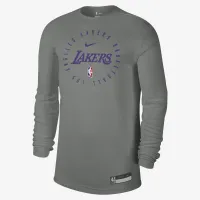 Los Angeles Lakers мужские Nike Dri-FIT NBA Long-Sleeve футболка цвет серый
